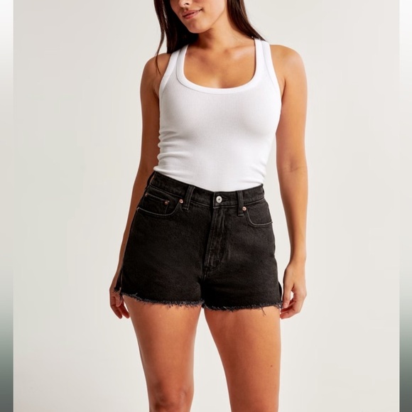 Abercrombie & Fitch The Mom Short High Rise 36/22 - Picture 1 of 16